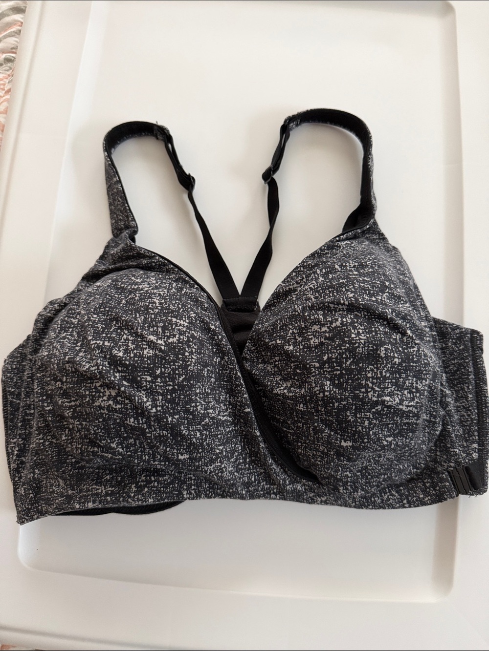 ComfortFit Black & White Sports Bra - Supportive Women's Intimates